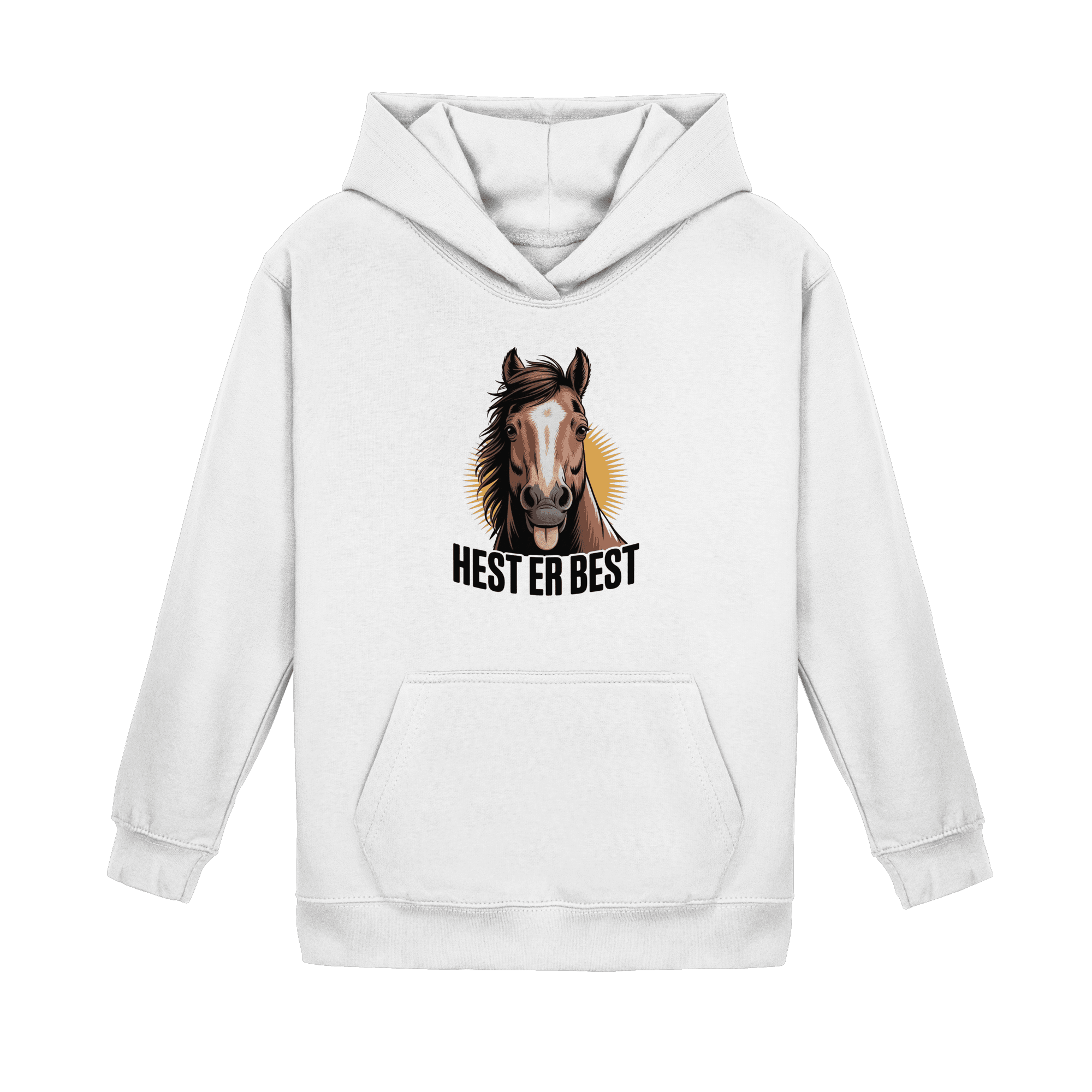 hest er best - Basic hettegenser for barn