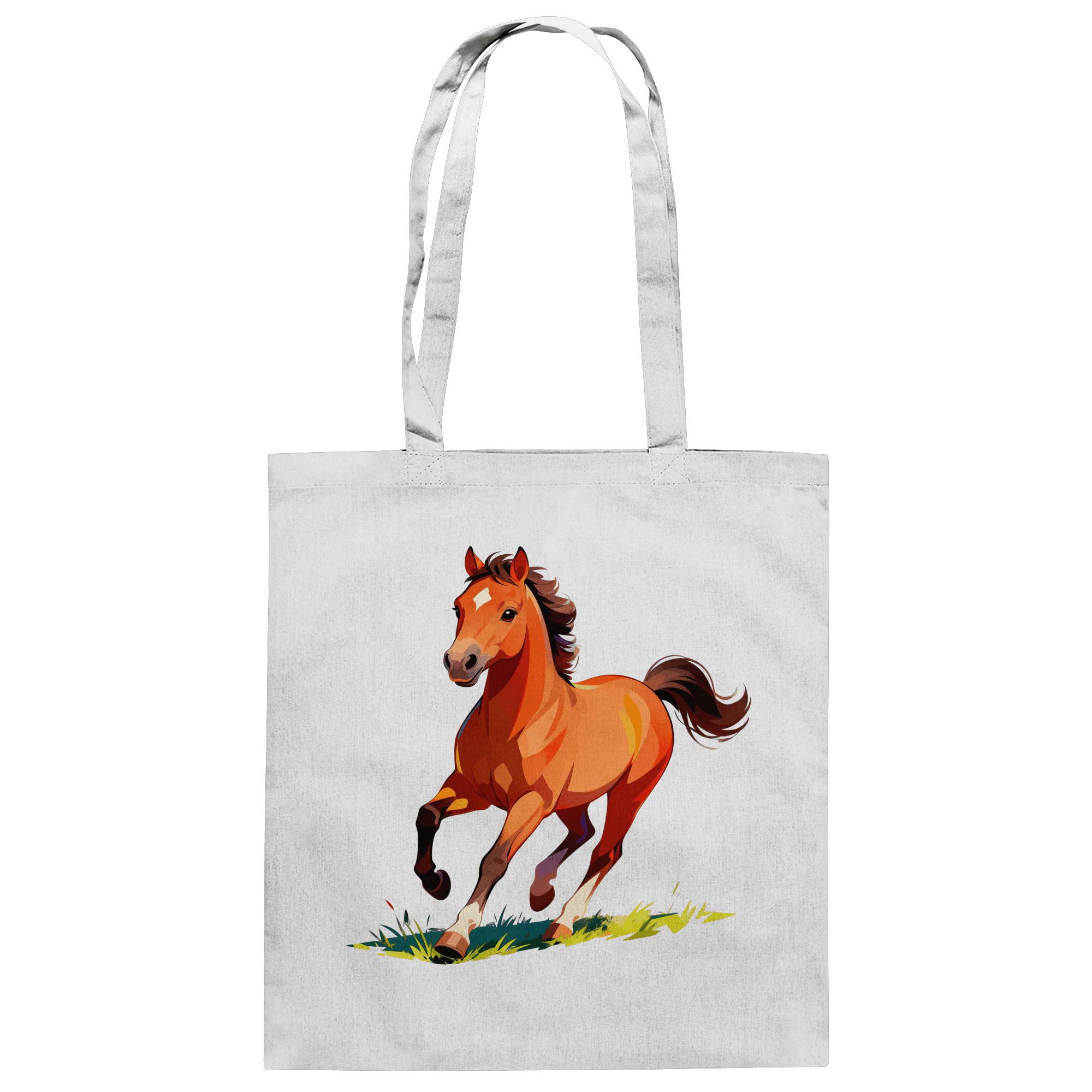 Løpehest - Baumwolltasche