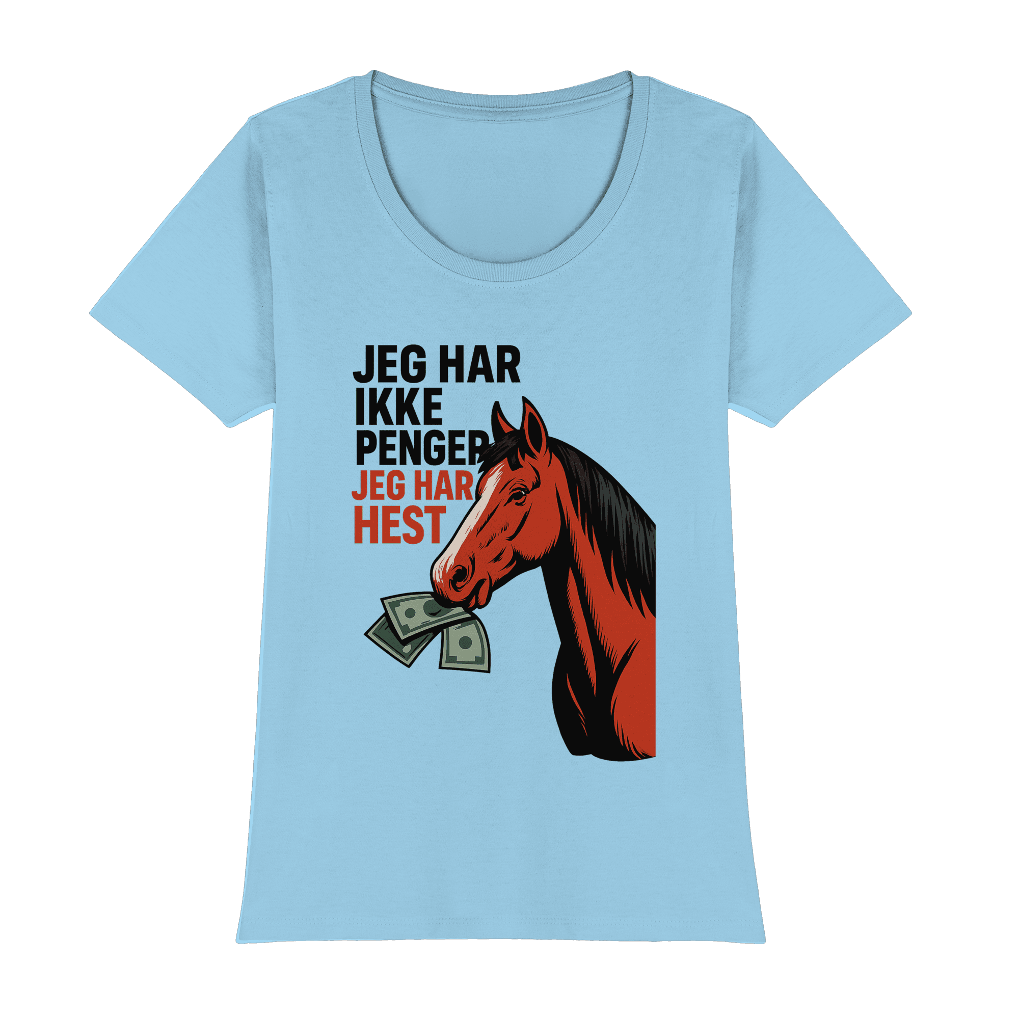 STALL26 - Penger Ikke Hest - Premium Klassisk T-skjorte for kvinner
