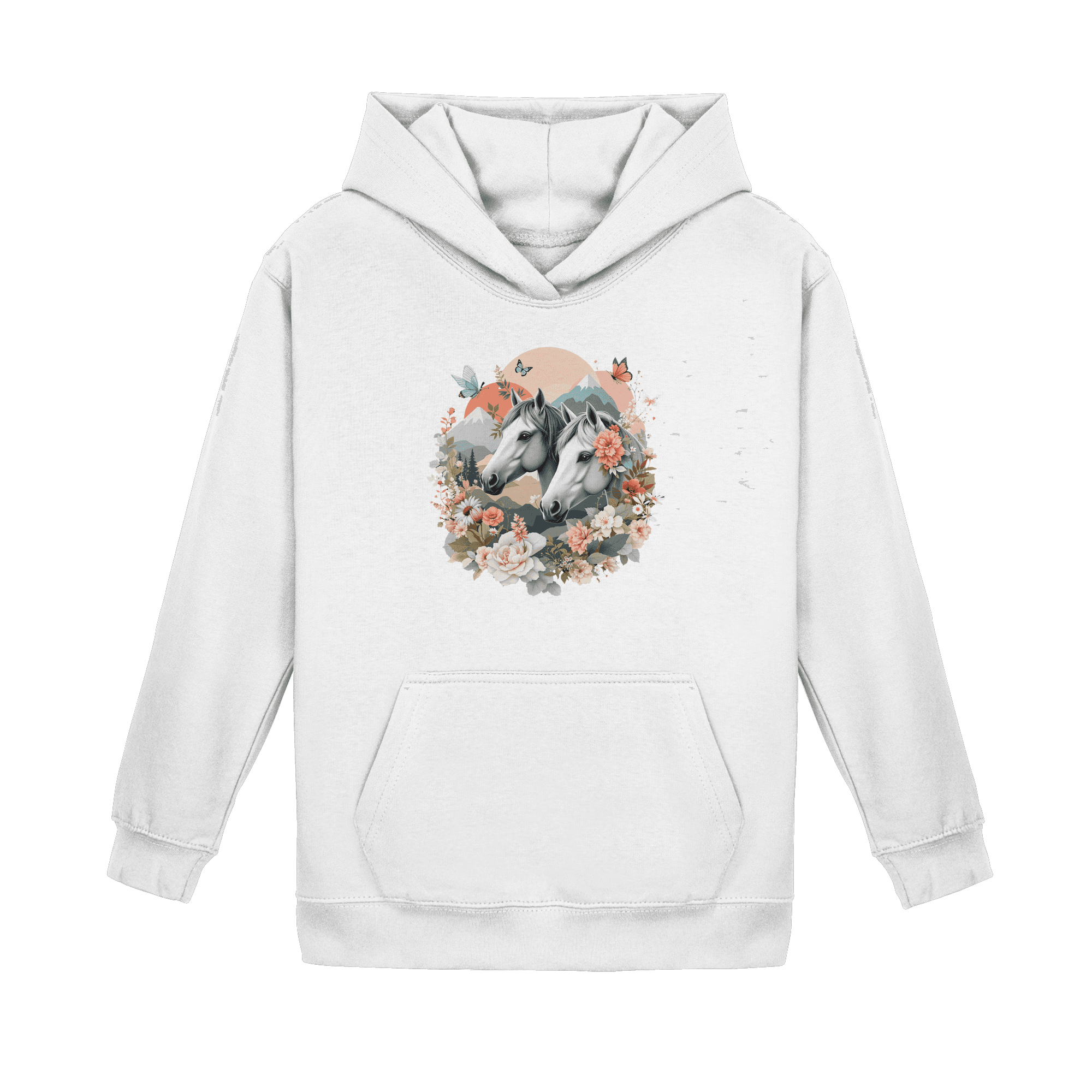 drømmende hest - Enkel hettegenser for barn